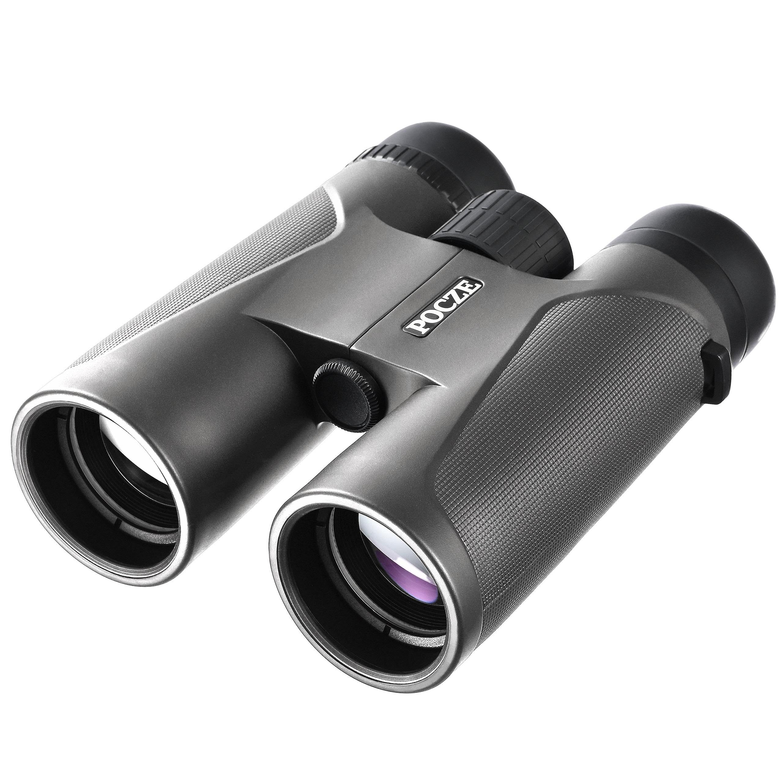 Binoculars for Adults, 12x42 Waterproof and Durable Binoculars with Multi-Coated Optics and Protective Rubber Armor, Lightweight Binocular for Bird Watching, Outdoor Sports, Hunting, Travel-Gray