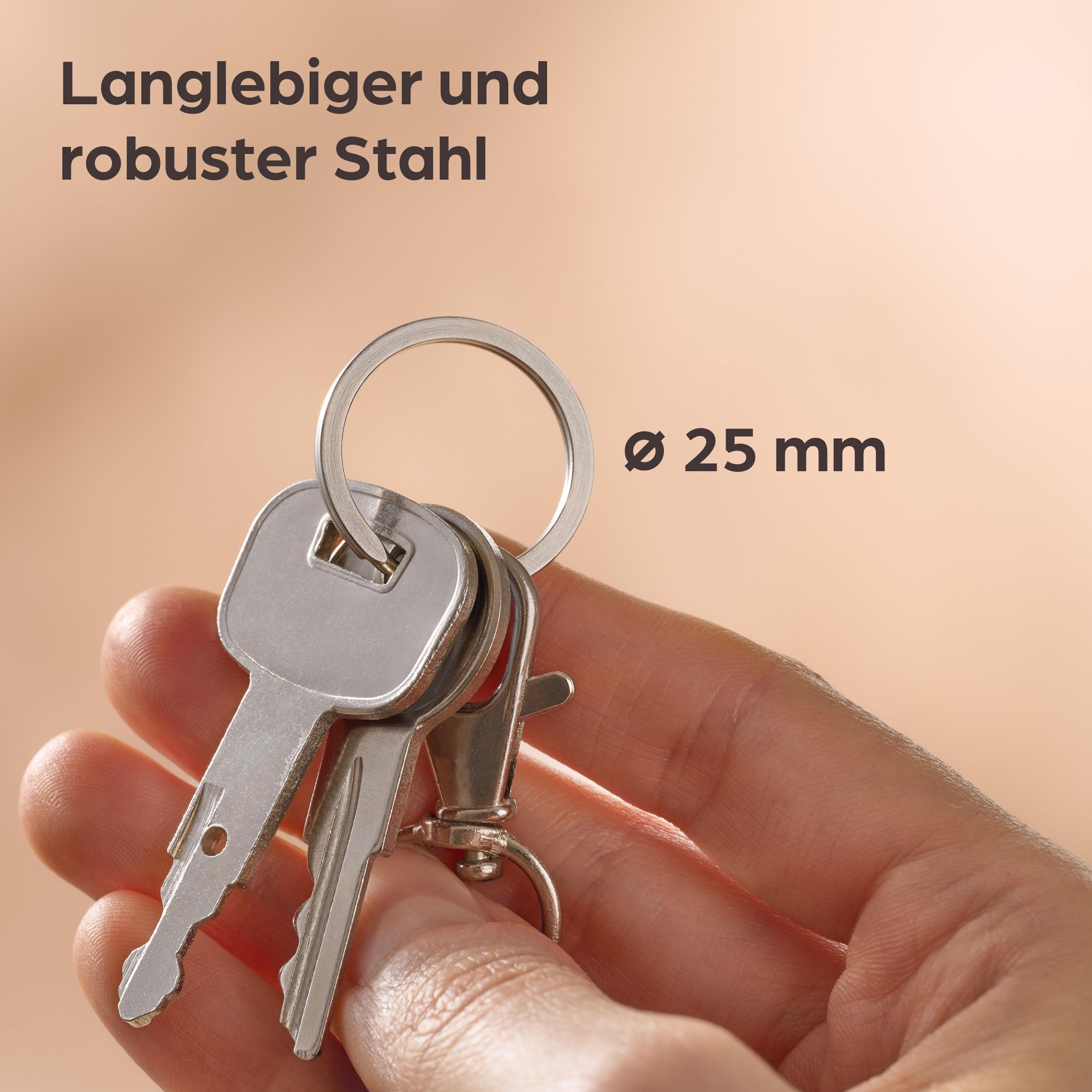 TULDYS Massive Messing-Rundringe (Außen-Ø 20–60 Mm) – O-Ring-Schnallen, Schlüsselanhänger & Gürtelschnallen, Kupfer, DIY-Bastelbedarf, Hardware Zubehör