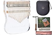 Vista 1 de Kalimba Kalimba - Piano de pulgar de acrílico transparente, Kalimba de 17 teclas, piano de cristal transparente, Kalimba marimba, instrumentos