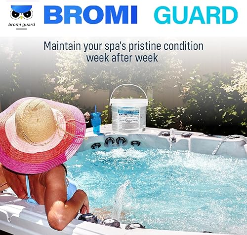 Miniatura 7 de 10 libras Pestañas de bromo de 1 pulgada, desinfectante químico para spas y jacuzzis, pestañas químicas de bromo