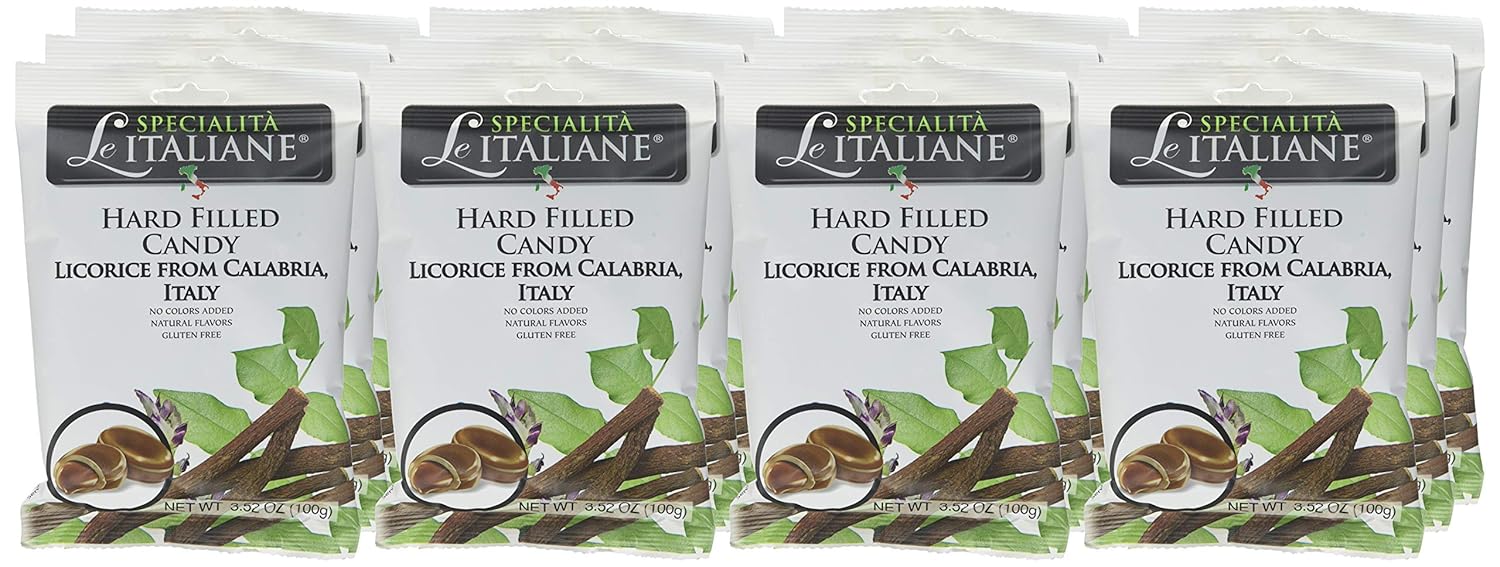 Serra Candies with Filling Of Calabria Liquorice PDO, 3.52 Oz (Pack Of 12)