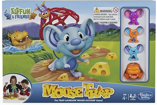 Hasbro Gaming Elefun & Friends Mousetrap Game