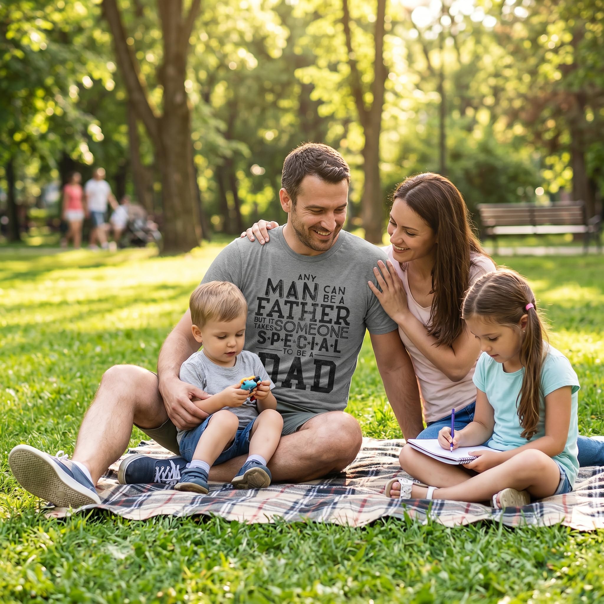 Crazy Dog Tshirts - Mens Any Man Can Be A Father But It Takes Someone Special To Be A Dad Tshirt - Camiseta Divertidas