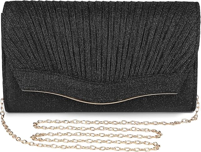 UBORSE Ladies Evening Clutch Bag Sparkling Elegant Womens Handbag Retro Classic Shoulder Bag for Party, Prom, Banquet, Wedding