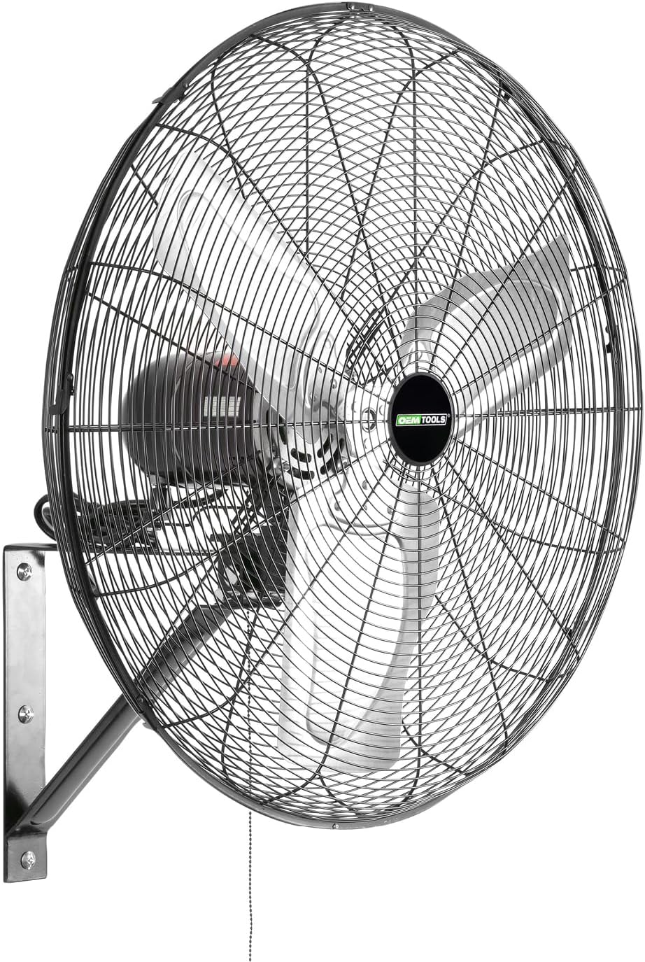 OEMTOOLS OEM24884 30 Inch Oscillating Wall Fan, 9500 CFM Max. Garage 90 Degree Mounted Fan with 6 Ft. UL Listed Cord 30" Indoor Fan