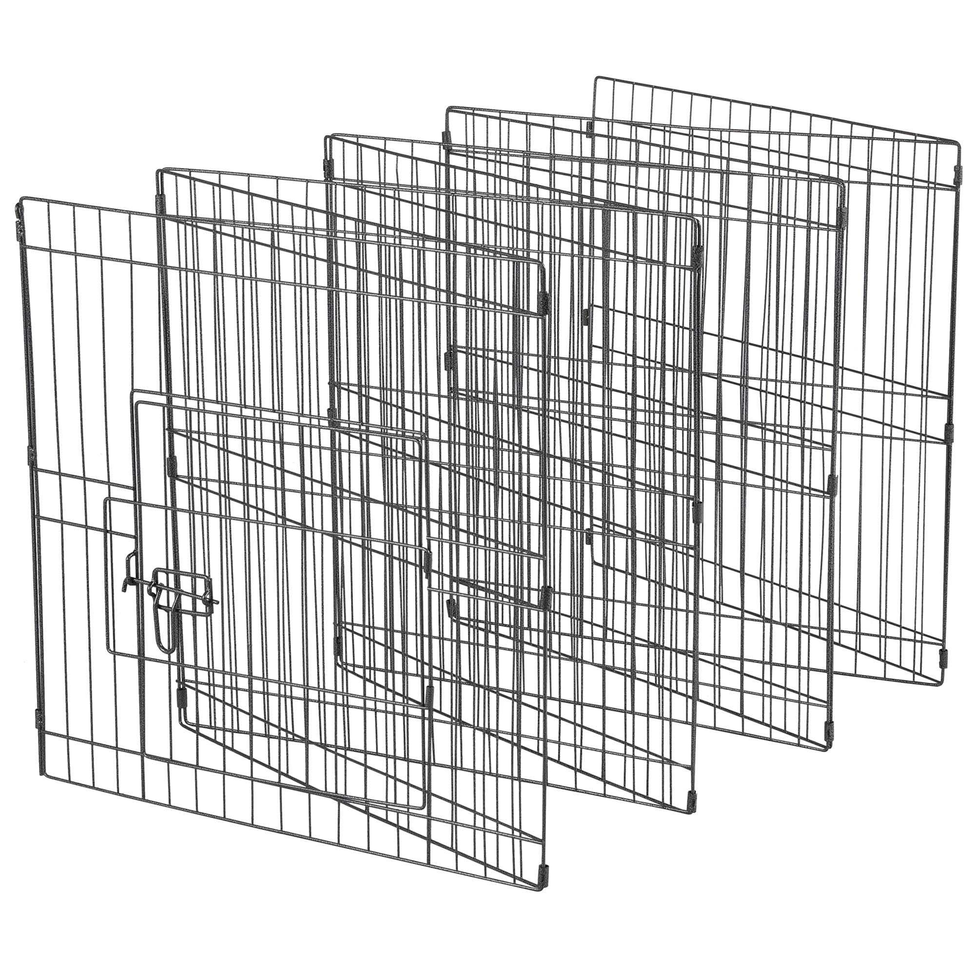 Abician 8 Panneaux Parc pour Chiots Enclos Clôture pour Chiens 61 x 61cm