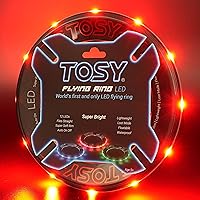 Vista 9 de TOSY Bundle of 3 - Blue + Green + Red - Flying Ring 12 LEDs Super Bright