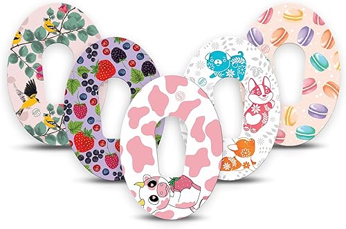 Miniatura 7 de ExpressionMed - Parche adhesivo para Libre 3 (paquete de 5) - Fabricado en los Estados Unidos, impermeable, parte trasera dividida, cinta CGM