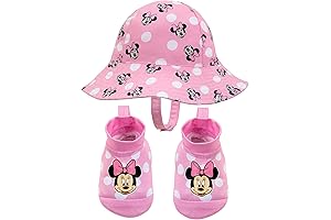 Perfect for Minnie Mouse Fans: Disney Baby Swim Hat and Booties Set