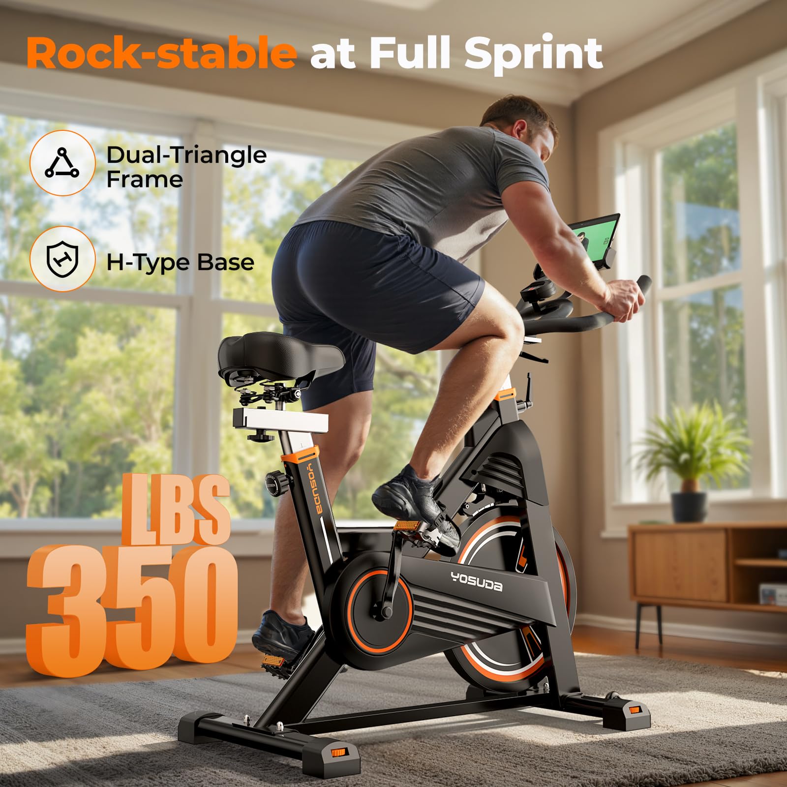 Magnetic Exercise Yosuda Bikes Review YB007R Review 350 Lbs Weight