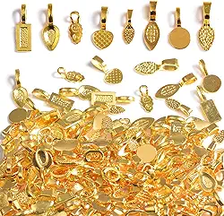 stino 200 Peças De Bolas Cola Para Fazer Joias, Colares, Pingentes E Suprimentos Artesanato (Dourado)