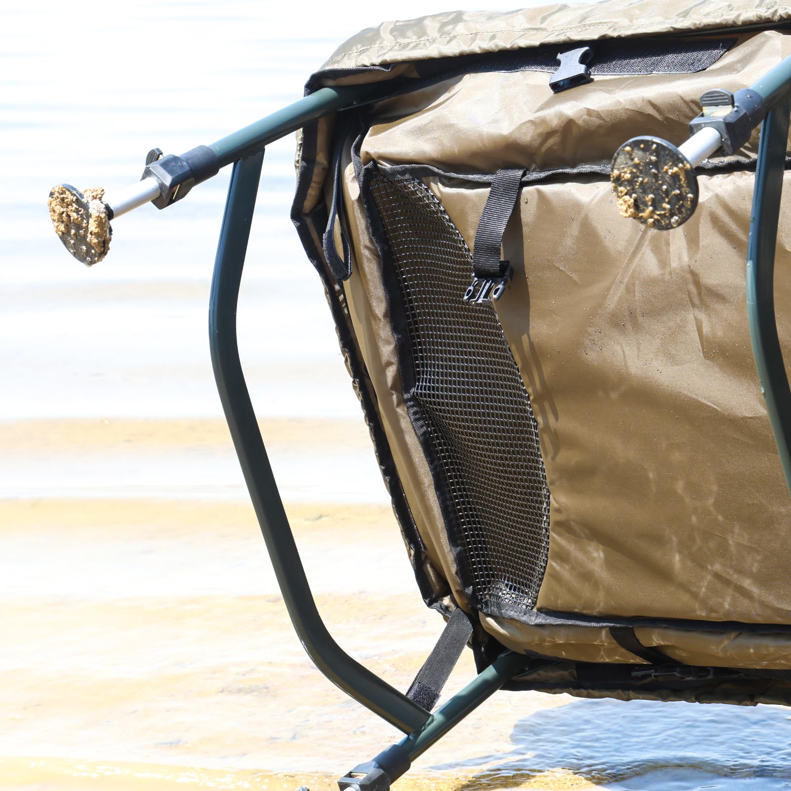 MK XXL Full Protection Unhooking Carp Cradle avec sac - Tapis de décrochage réglable en hauteur
