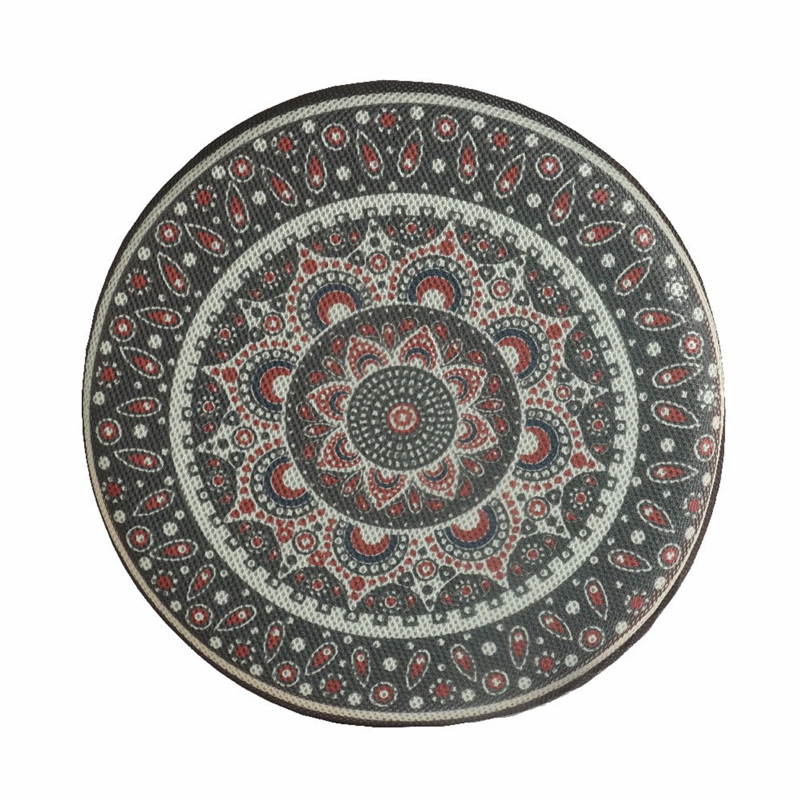 FANSU Round Memory Foam Seat Cushion, Soft Comfort Stool Cushion Washable Chair Pad for Garden Indoors Outdoors Car Office Sofa (42x5cm,Vintage Boho)