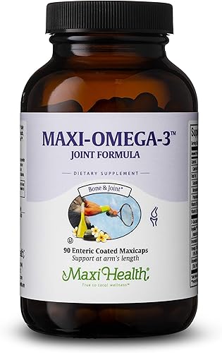 Miniatura 1 de Maxi Health Ácidos grasos omega-3, aceite de pescado, fórmula articular, 90 cápsulas, Kosher (paquete de 24)