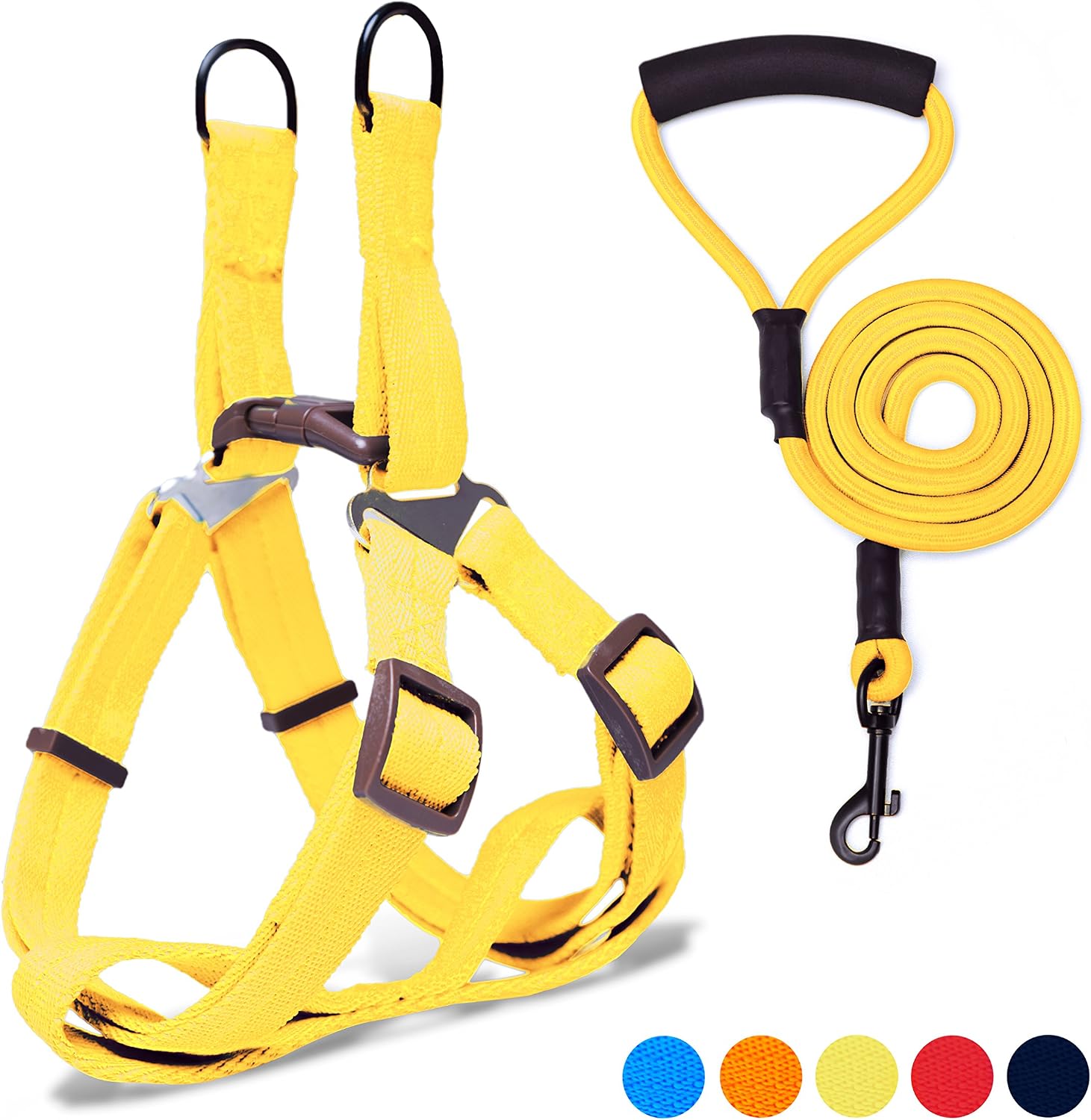 Adjustable Dog Harness Anti-Twist Dog Leash Set for Small Medium Large Dogs, Soft and Durable Vest Harness Leash for Daily Training…