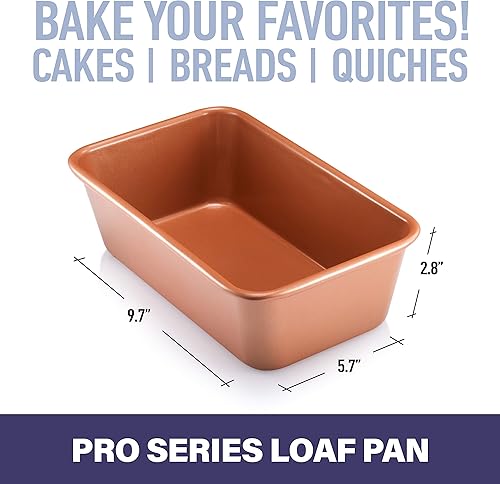 Miniatura 3 de Gotham Acero ti-cerama antiadherente molde para pan en color griscobre