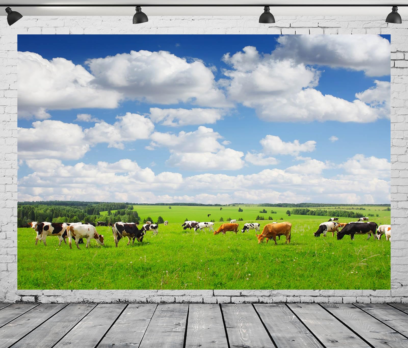 BELECO Fotohintergrund 1,5x1m - Blühender Garten Für Foto-Shootings