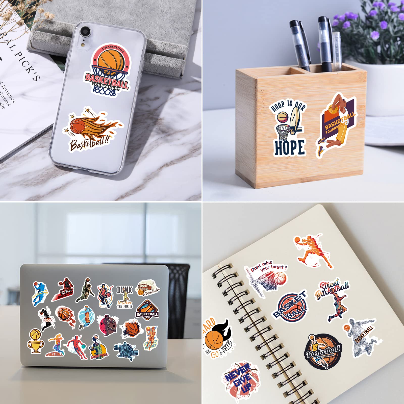 120 Pegatinas De Baloncesto Deportivas – Vinilo Resistente Al Agua, Estilo Graffiti, Ideales Para Portátil, Guitarra, Equipaje Y Monopatín