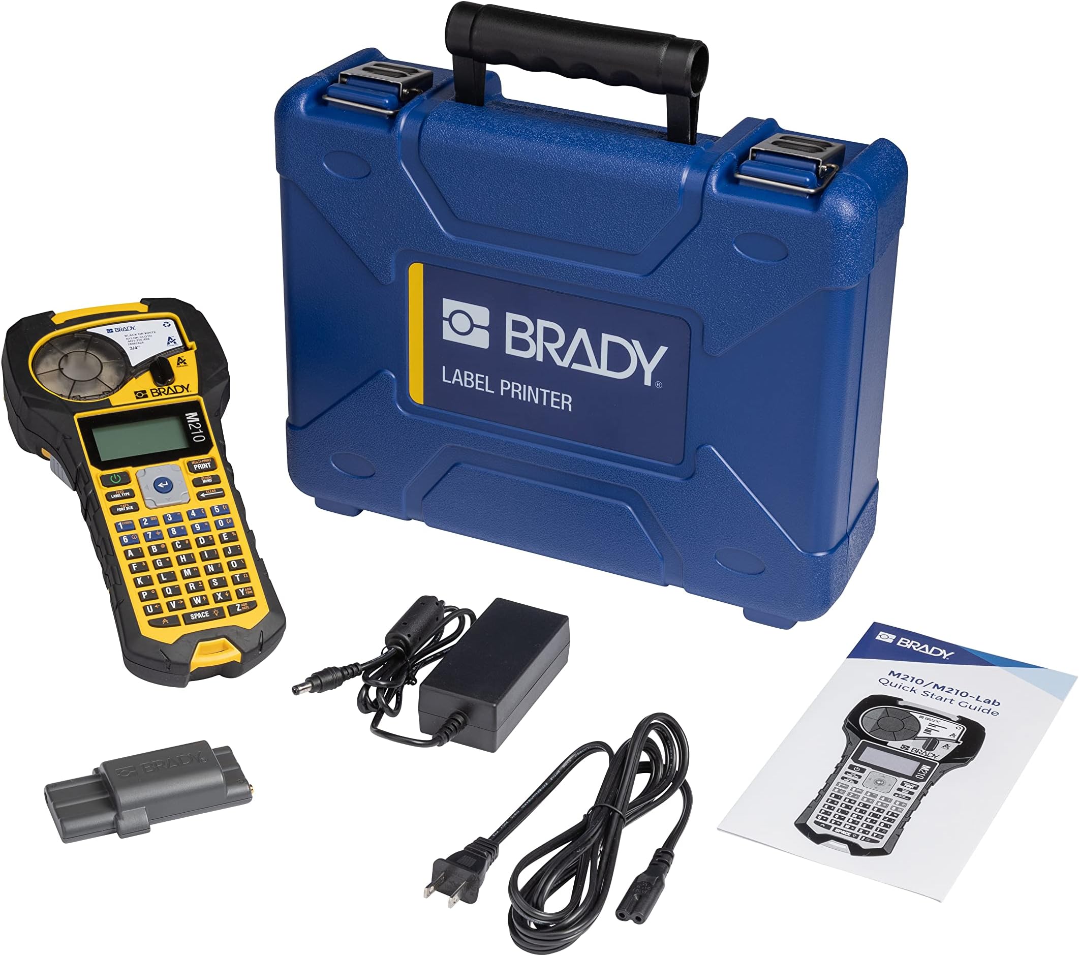 M210 Portable Label Printer Kit (M210-KIT), Yellow/Black
