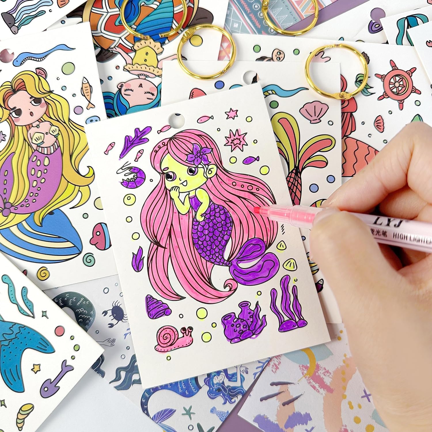 Kit de Diario de Bricolaje para Niñas, Regalo niña 4 a 14 años DIY Scrapbook Set para niños,Juego de Accesorios de Libro de Recortes y Diarios,Ideas de regalos de cumpleaños para niñas adolescentes