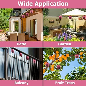 30Pcs Outdoor Bird Repeller Spice Pack, Bird Control Scarecrow, Effective Pigeon Deterrent, Bird Repellent Devices, Bird and Squirrel Deterrent, Humane Bird Scarer for Home Garden Patio