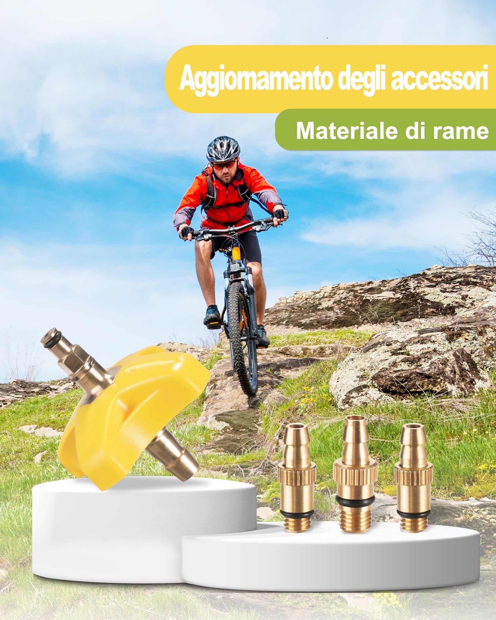 Kit Spurgo Freni per Freni a Disco Idraulici Sram, Avid. Kit Spurgo Freni Idraulici per Bicicletta, Inclusi Adattatori in Metallo e Liquido Freni DOT 5.1 ad Alte Prestazioni da 150 ml
