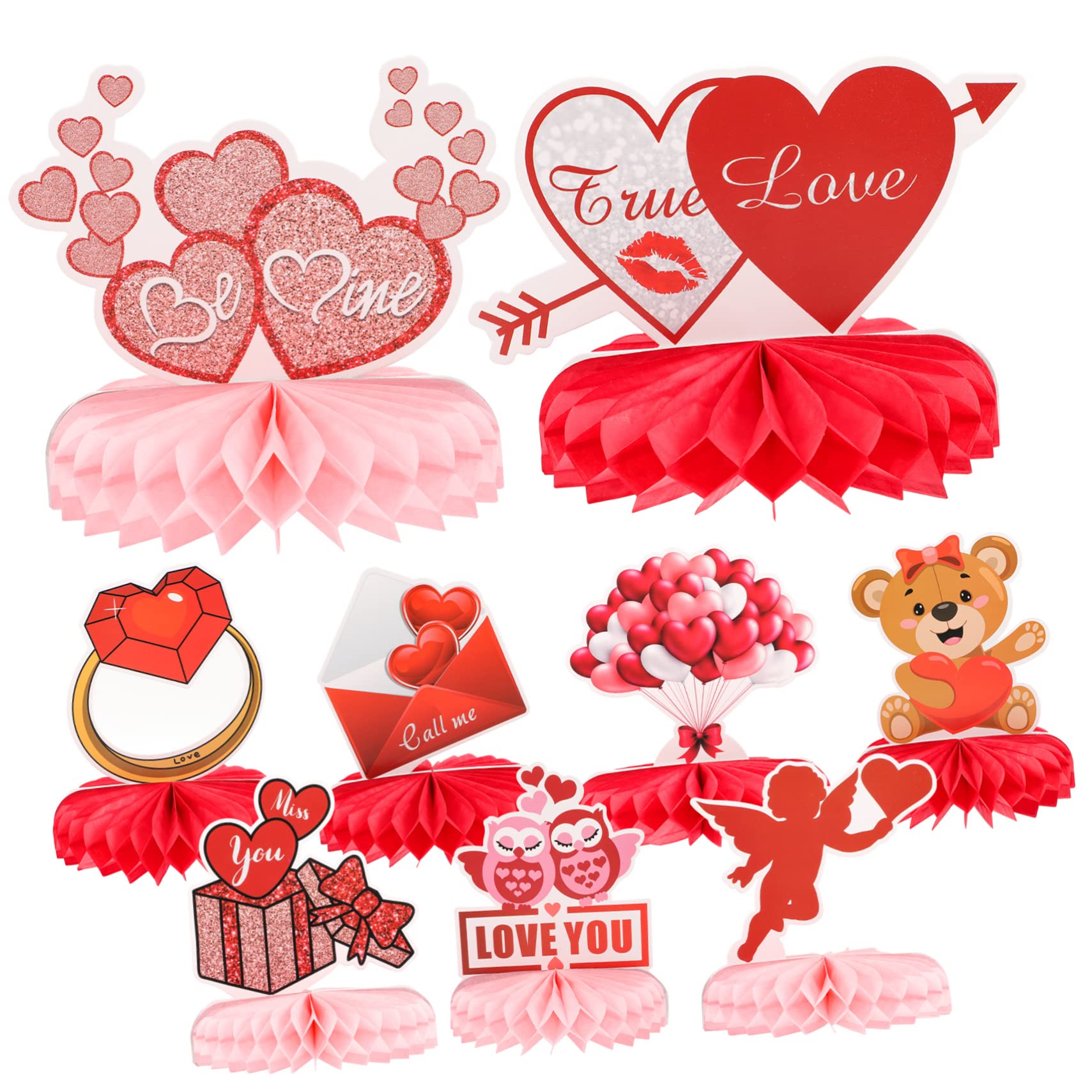 TOYANDONA 36piezas Decoración De De Día De San Valentín De Mesa Romántico Accesorios De San Valentín Decoración De Mesa