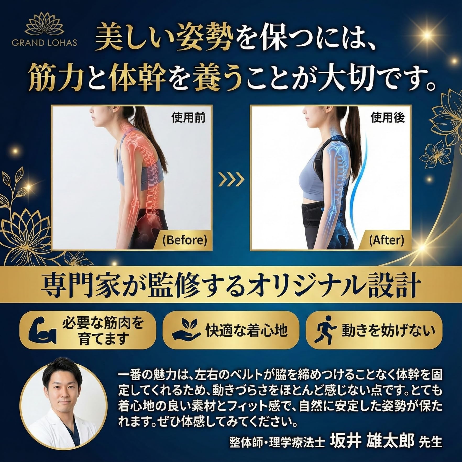 猫背ベルト 姿勢サポーター 背筋ベルト