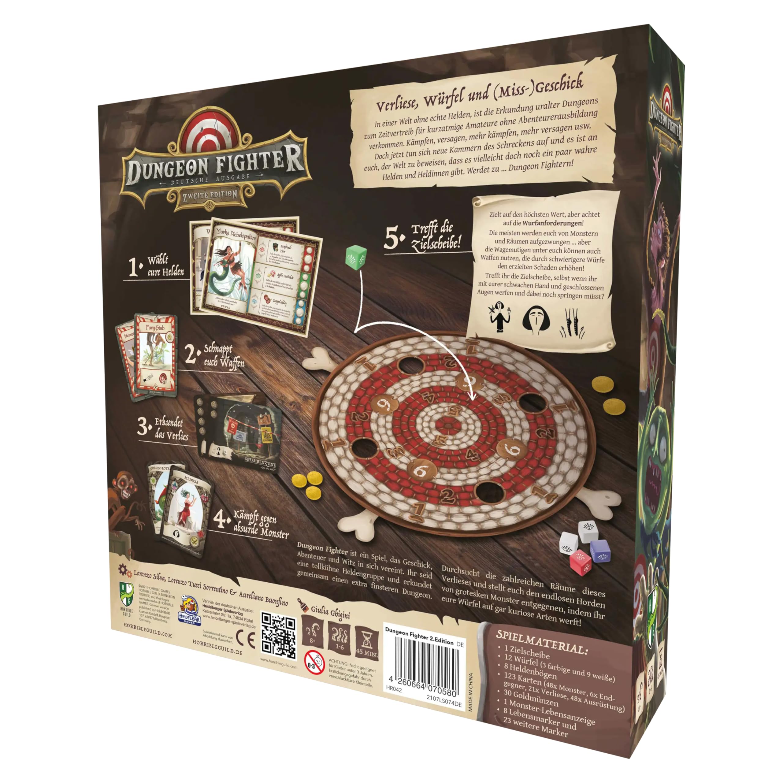 Dungeon Fighter (2nd Edition) -Horrible Guild - Gioco da tavolo tedesco per 1-6 persone - a partire dai 14 anni