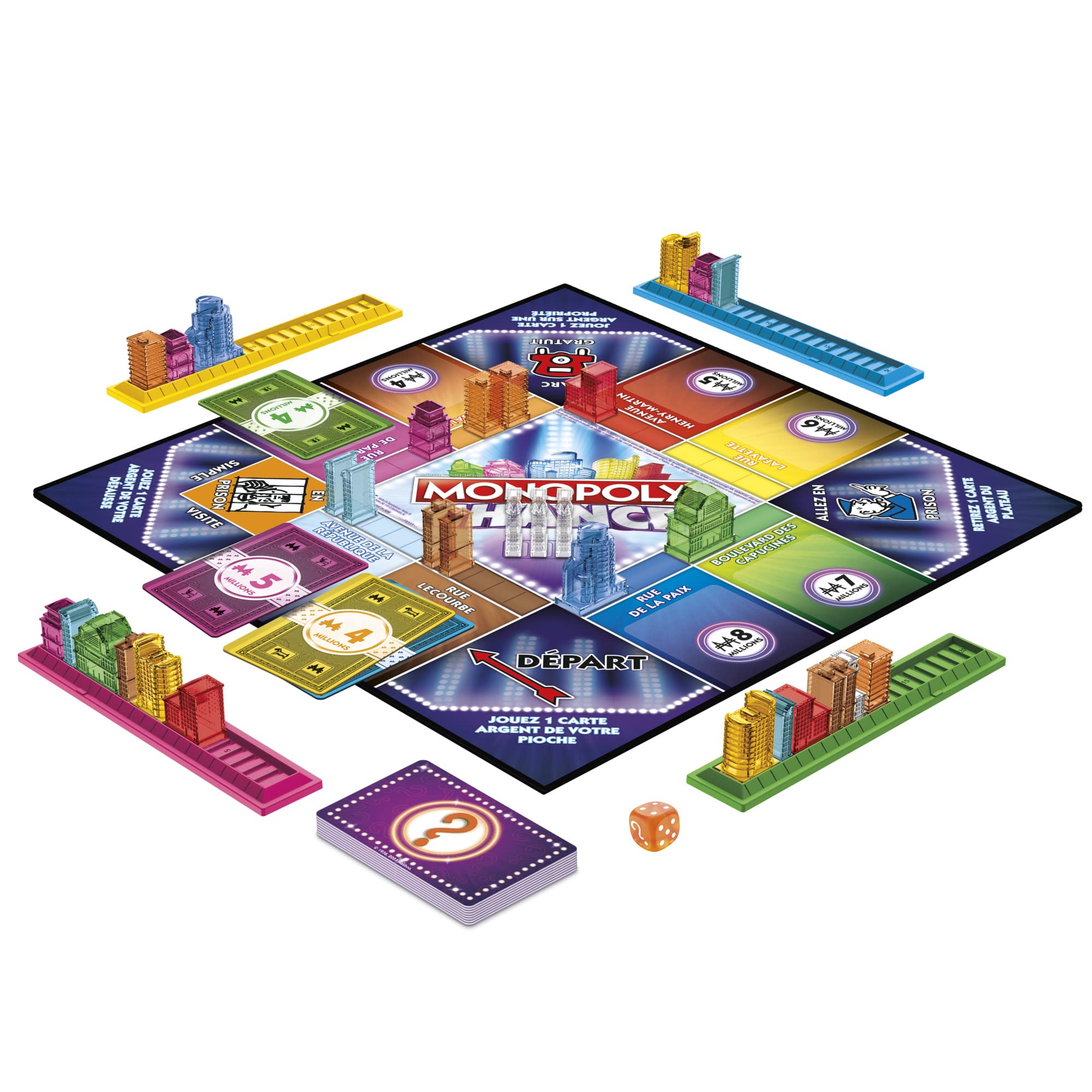 Monopoly Fortunato - Gioco Da Tavolo Veloce In 20 Min, Versione Francese, Per 2-4 Giocatori, Dagli 8 Anni