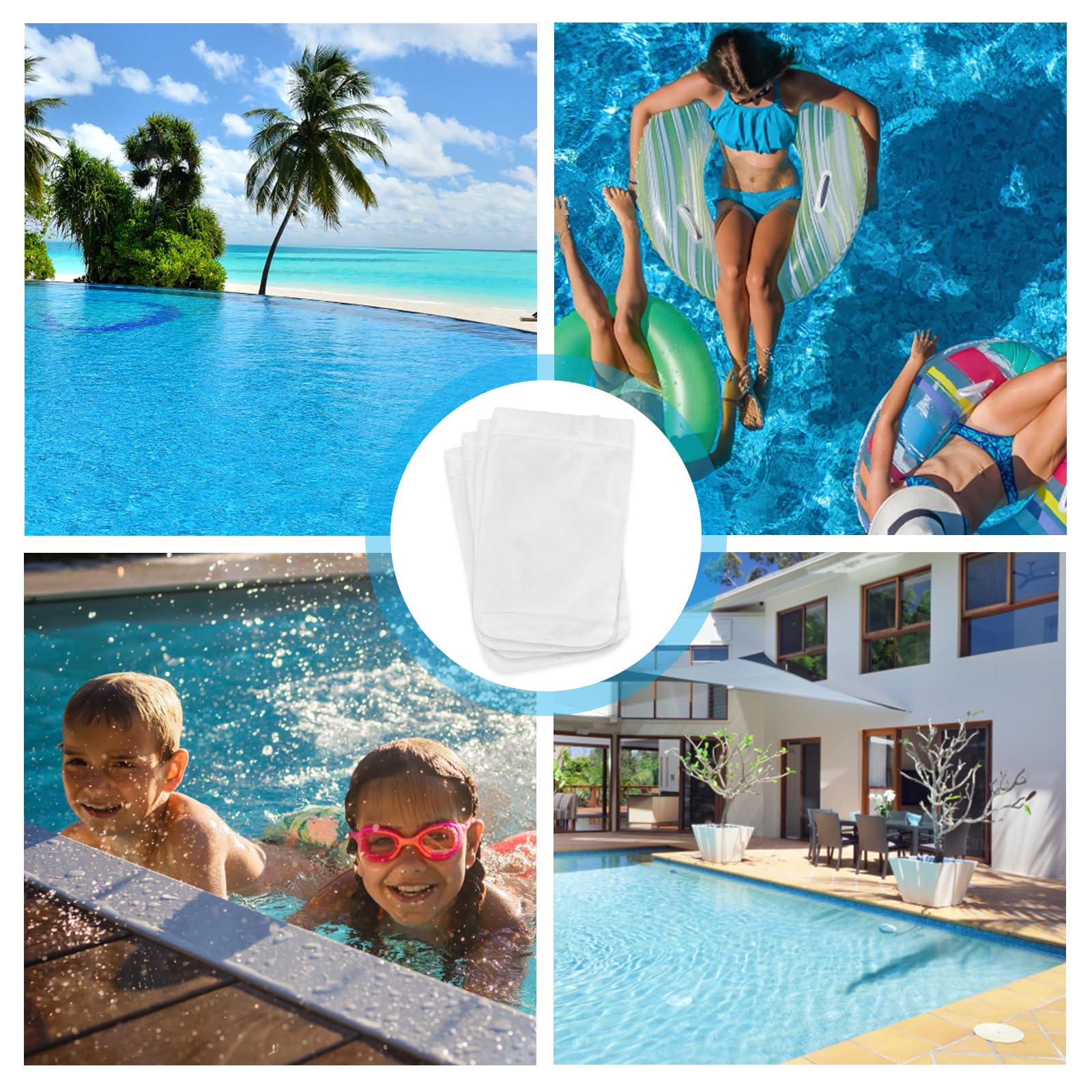 20 Calze Da Filtro Skimmer per Piscina Filtranti per Foglie