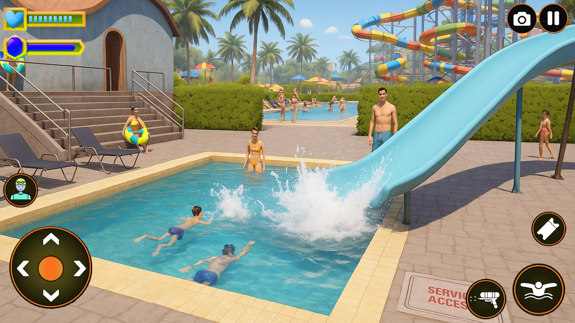 Real Aqua Water Park Kids Fun Life Family Games Simulator 2025 - App on ...