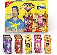 AVENTUREIROS - Sucos de Sabores Mistos em Caixinha - Sem Ingredientes Artificiais, Sem Glúten - Contém 10 Vitaminas e Minerais, Ingredientes Naturais - Vegano - Pack 12 x 200ml