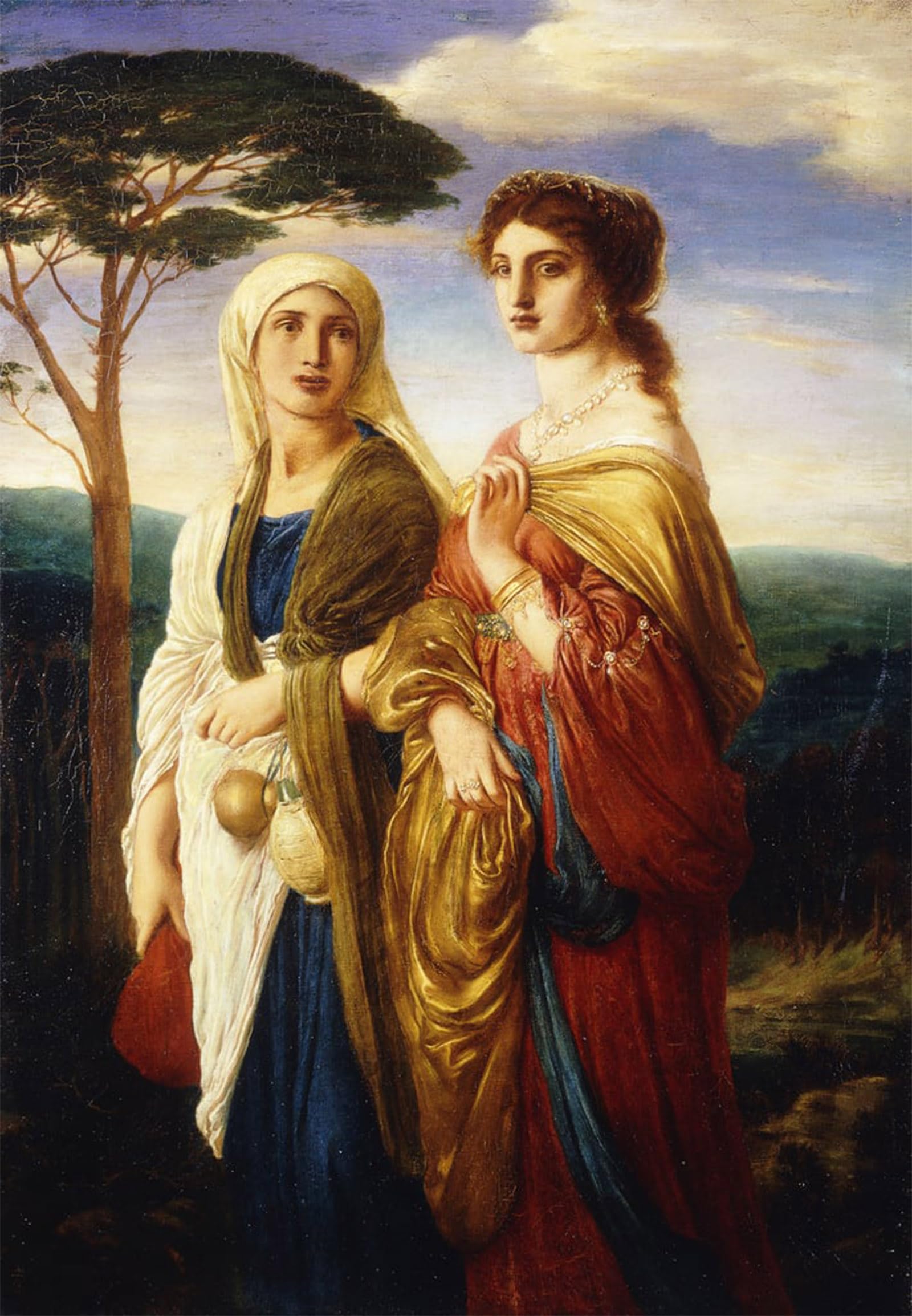 POSTERIIk Famous Modern Artwork Art Mural Judith and Her Attendant by Simeon Oil Paintings Pictures for Home Decor 60x90cm
