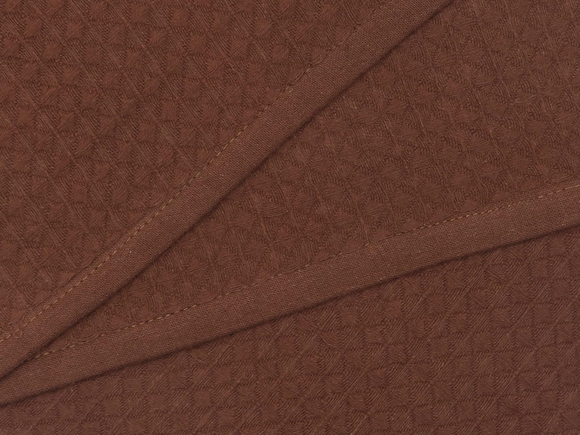 Trapos de limpieza de doble cubierta para lavar platos, trapos de algodón para platos, juego de 8, paños de lavado suaves y absorbentes para cocina, 12 x 12 pulgadas (marrón)