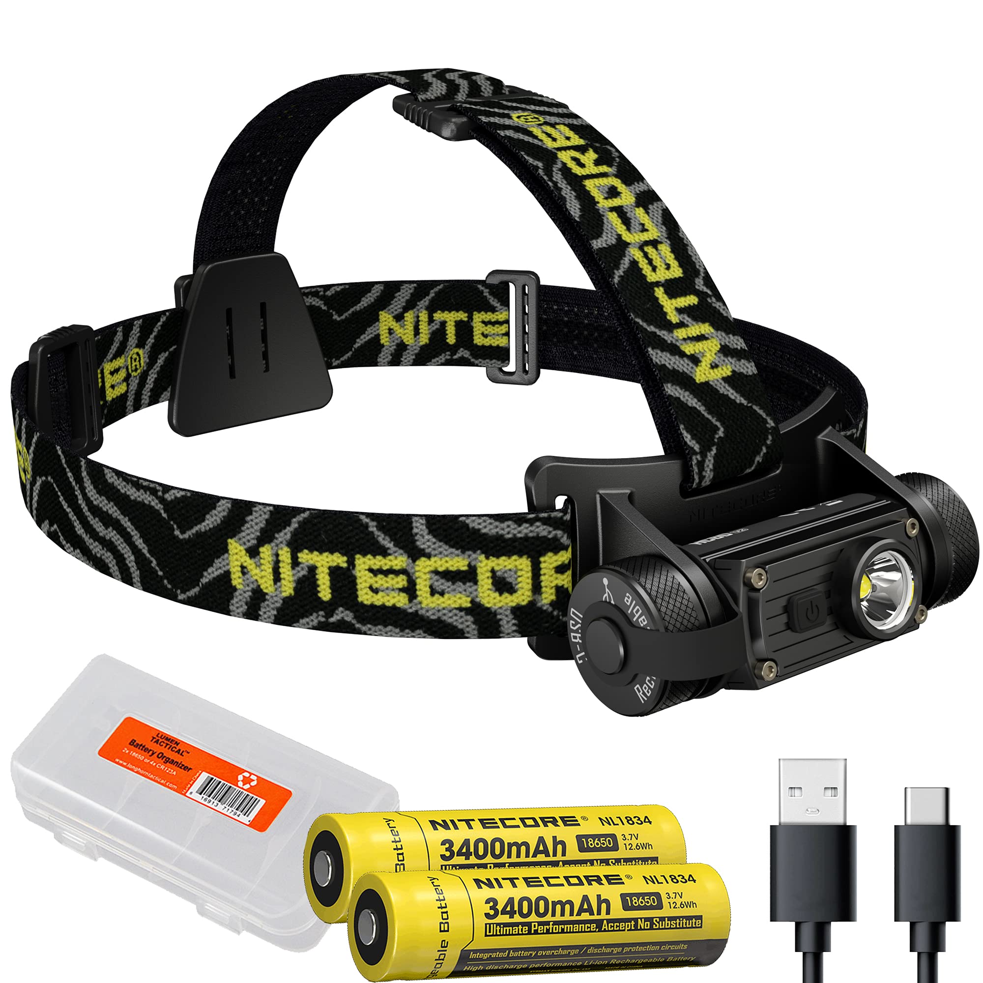 Buy Nitecore Dual Battery Bundle HC60 V2 1200 Lumen USBC Rechargeable