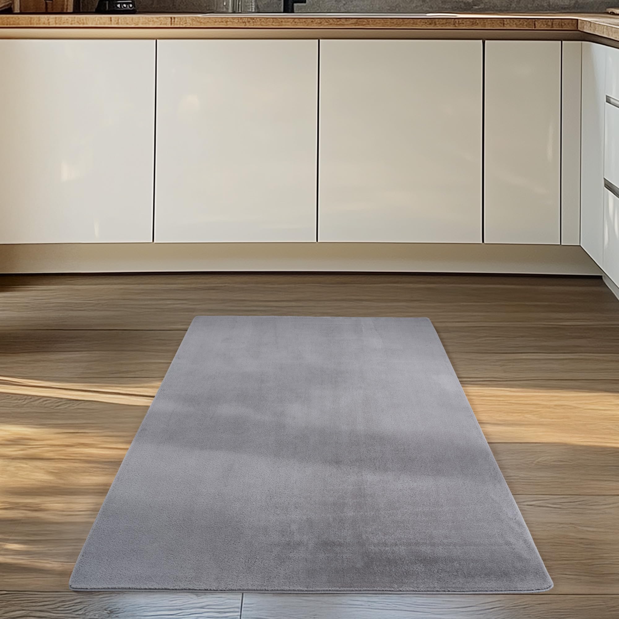Carpettex Teppich Kurzflor Teppich Waschbar, rund, rutschfest & weich, modernes einfarbiges Design für Wohnzimmer, Schlafzimmer, Küche & Kinderzimmer.