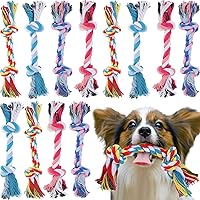 Vista 1 de Paterr Juguetes de cuerda para perros, juguetes multicolor para cachorros, juguetes de algodón para cachorros, juguetes para masticar cachorros