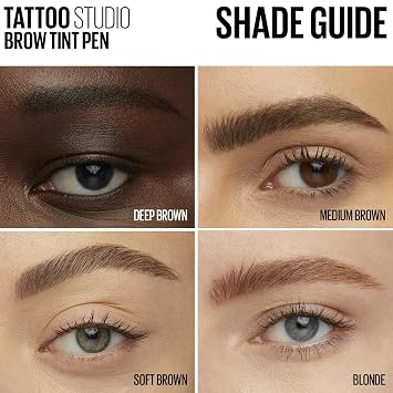 Maybelline New York TattooStudio Brow Tint Pen Makeup, Blonde, 0.037 fl. oz.