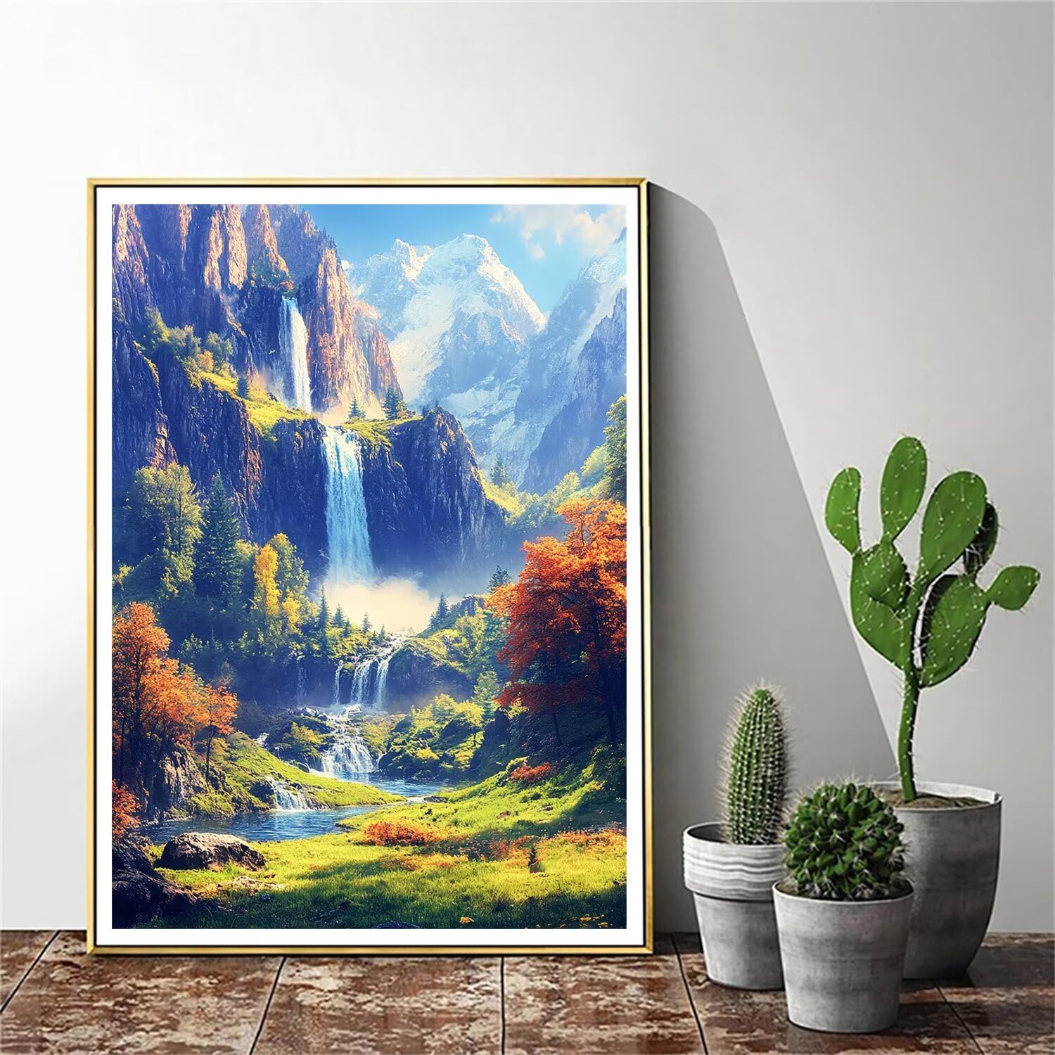 Pintar por Numeros Adultos pintar por numeros niños manualidades niños 10 años, DIY Pintar por Números de Pincel y Pintura acrílica Decoraciones para el Hogar Manualidades, sin Marco 60x80cm C-64