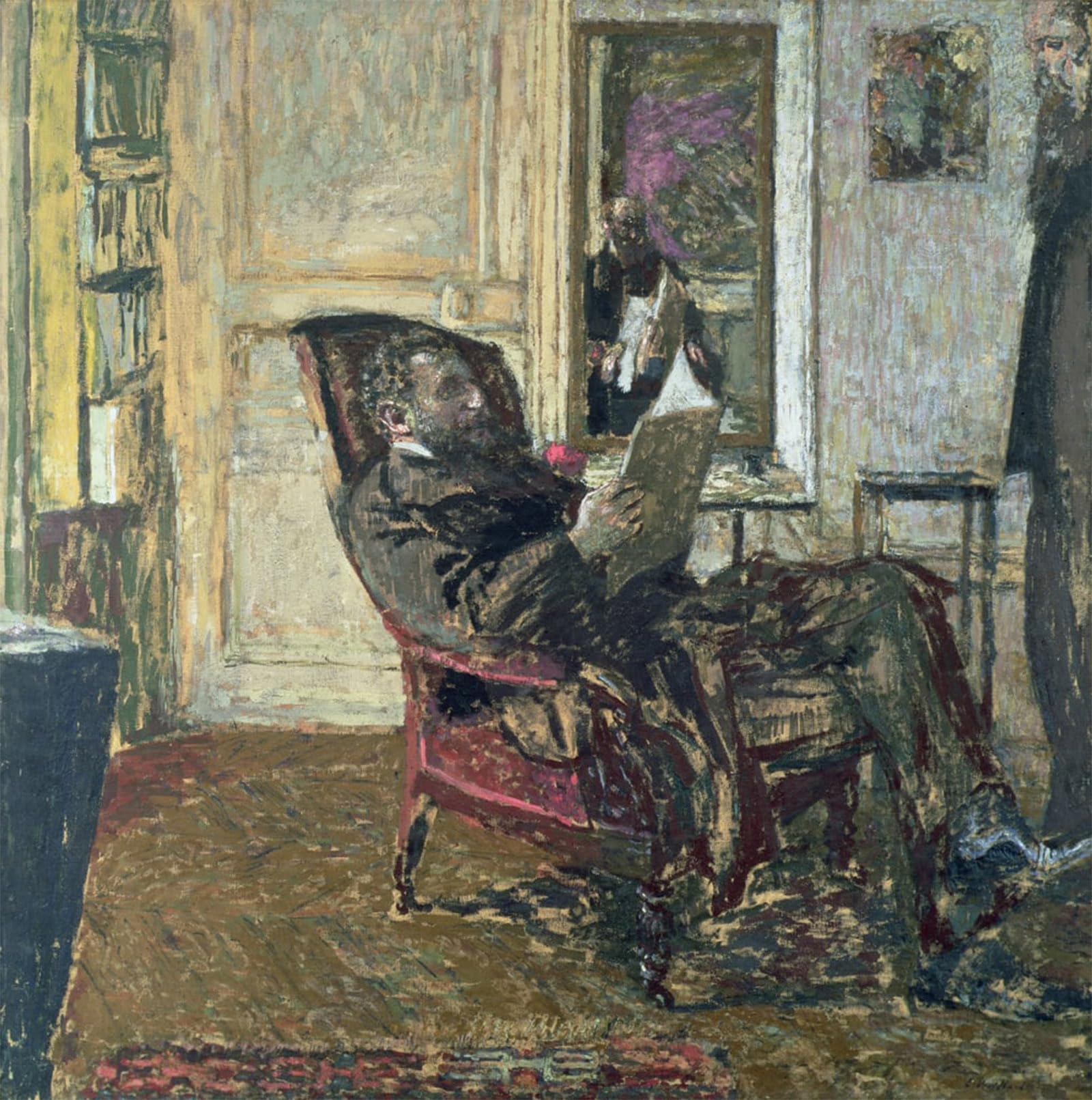 POSTERIIk Vintage Print Pop Art Landscape Artwork Portrait of Thadee Natanson by Edouard Vuillard Art Prints for Office Home Decor 60x90cm