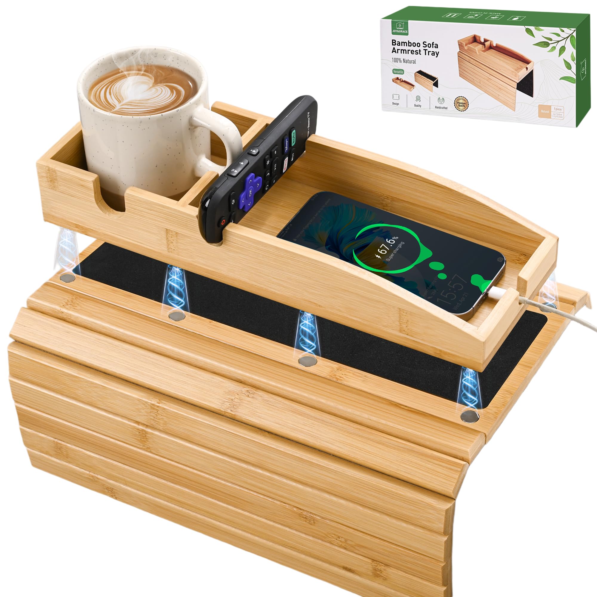 Amazon.com: Joy&Grace Couch Cup Holder, 3-in-1 Magnetic Detachable