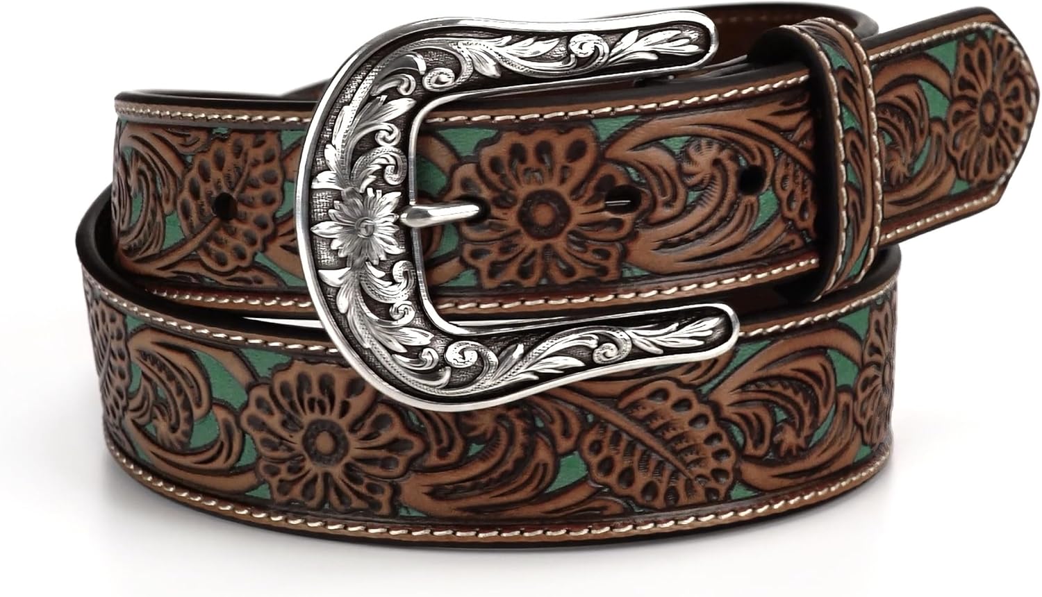 ARIAT Women's Diamond Inlay Center Pattern Belt - Image 3