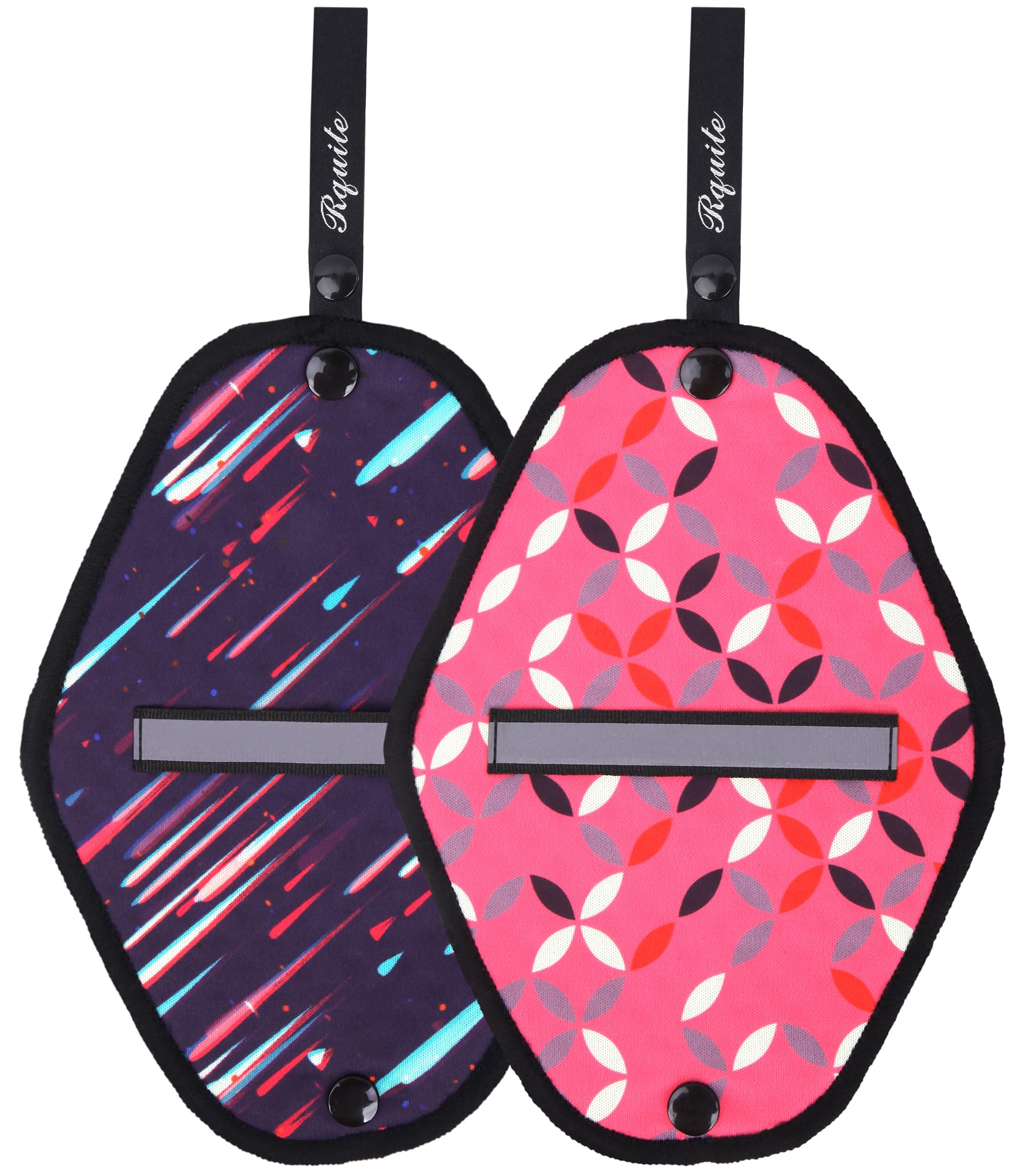 Rquite 2 Pack Pee Cloth, Reusable Pee Rag for Women Hiking Camping Backpacking, Soft Absorbent Peeing Cloth with Reflective Stripe, Ecofriendly alt. to Toilet Paper After Female Urinal