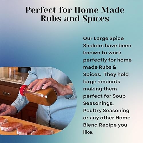 Miniatura 10 de Jarming Collections Tarros de vidrio para especias con tapas de coctelera, tarros de especias de 8 onzas para almacenamiento de alimentos,