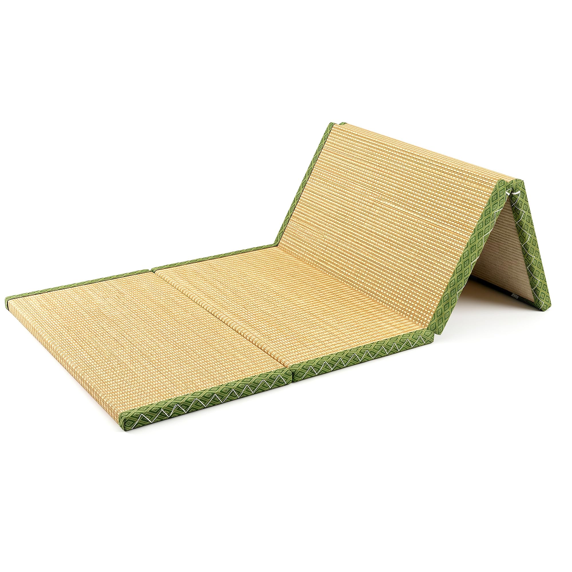 Tatami 100x200cm In Fibra Di Cocco E Rattan – Futon Giapponese Di Alta Qualità Pieghevole, Antiscivolo A 4 Strati Traspirante Antimacchia – Perfetto Per Meditazione Yogaripososoggiorno E Letto Ospiti