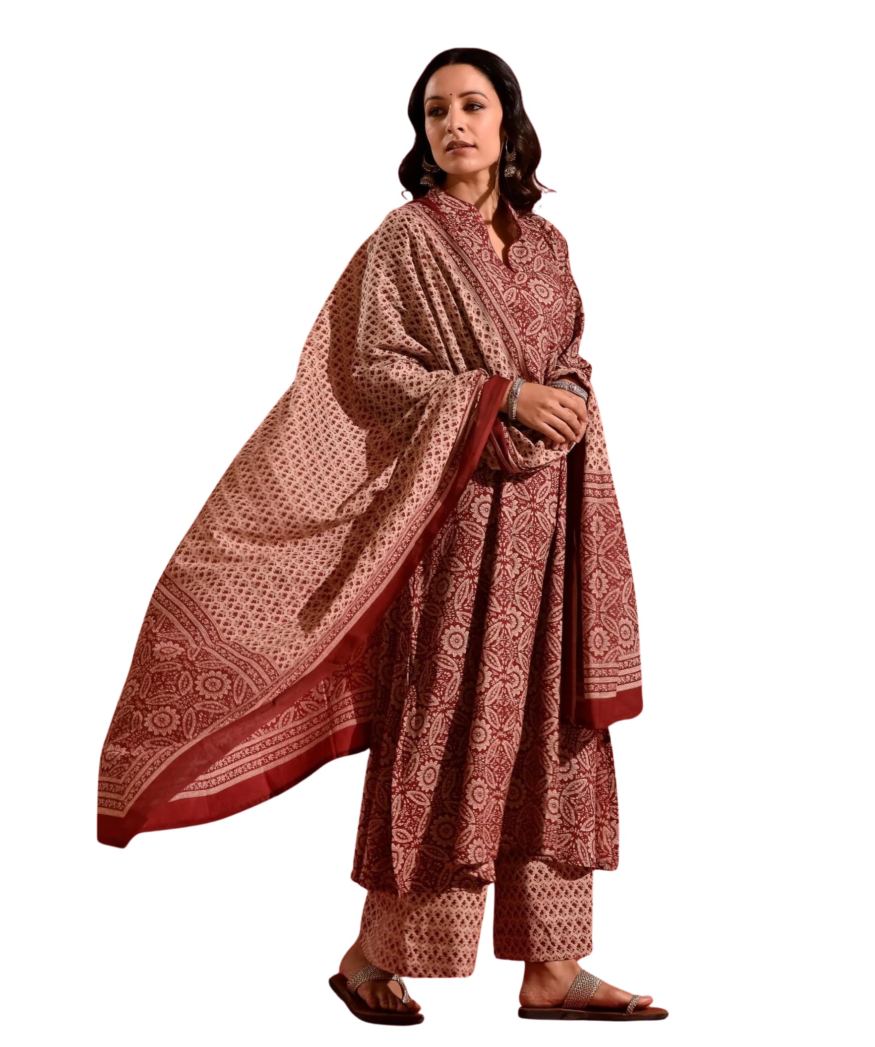 Kalaanj Women's Multicolor 4 Kurta Set For || Kurta Set || 3Pic Kurta For (Kurta 53-81-87) Multicolor