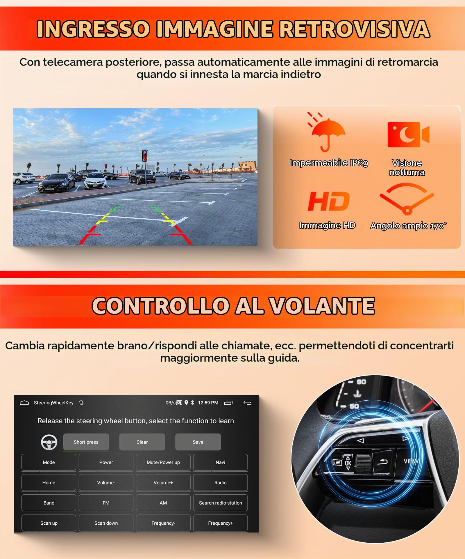 2G&64G 9" Autoradio per Buick Encore 2016-2018/Opel Mokka Vauxhall 2016-2019 con Carplay Android Auto Wireless,touchscreen Bluetooth RDS/FM Radio,Wi-Fi Navi/Telecamera posteriore AHD