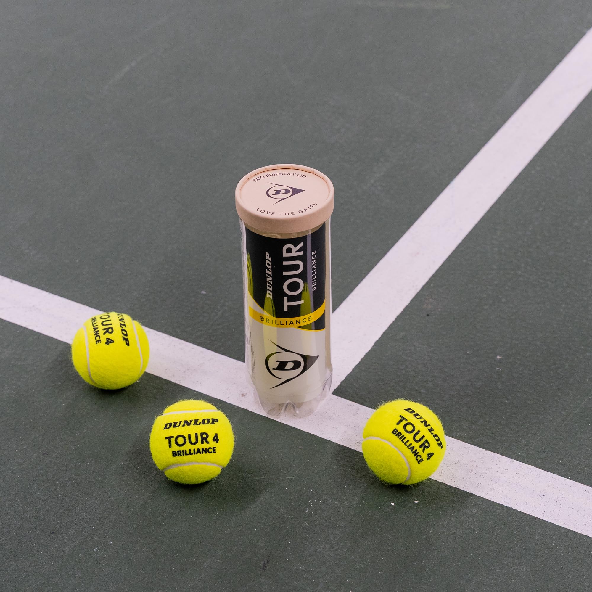 Dunlop Pelota de Tenis Tour Brilliance 3 Pelotas