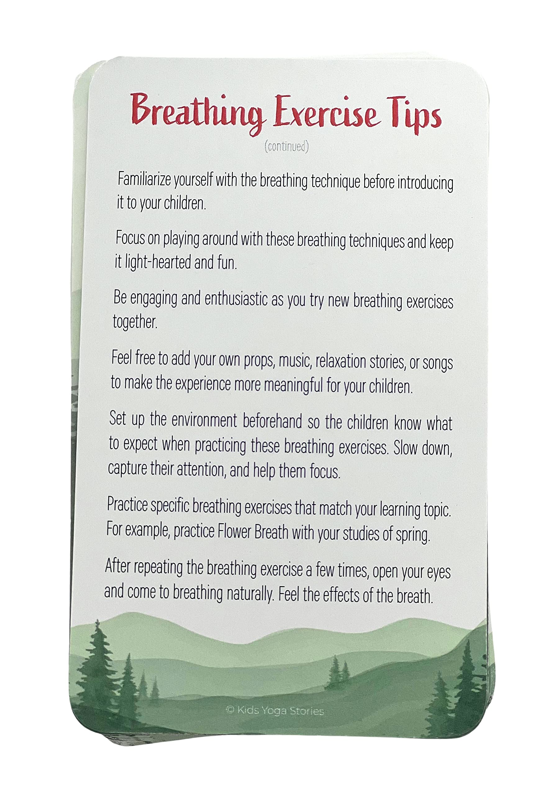 Amazon.com: Breathing Exercise Cards for Kids: Help Children to Calm and  Focus : Toys & Games